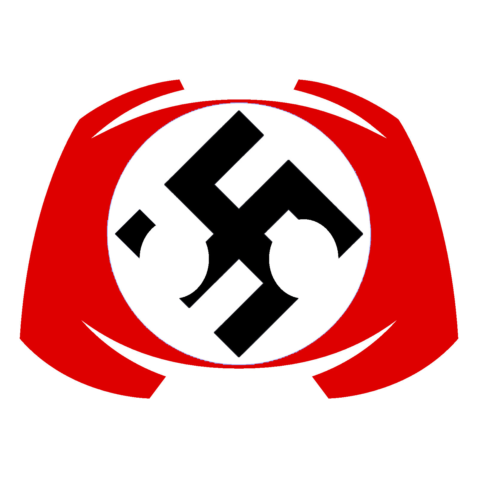 Символ зиги. Фашистский флаг.