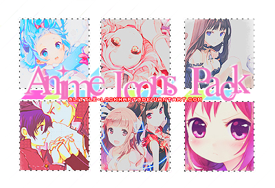 Anime Icon Pack 20 by FirstLine1 on DeviantArt