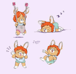 Bunny Jamie Sketches by Mochi