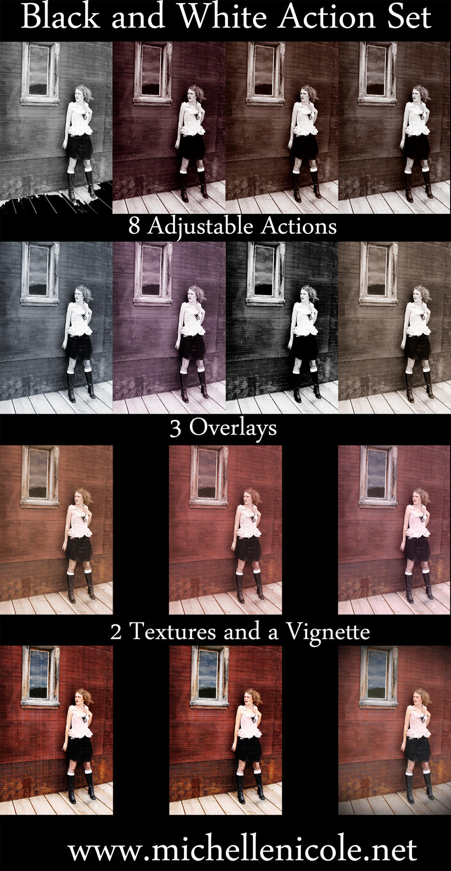 BW Photoshop actions 8