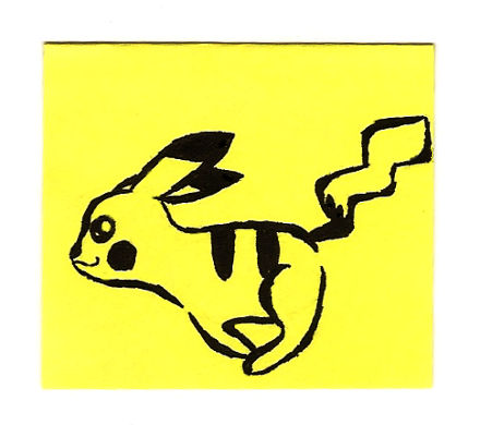 pikachu sticky note by saphushia on DeviantArt