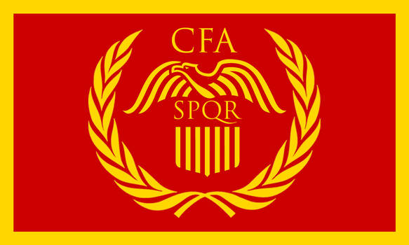Roman Empire American Flag