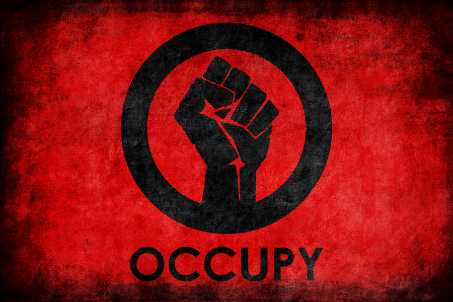Occupy Logo Grunge Poster