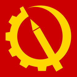 Gear, Sickle, Pen (Red and Yellow Version)