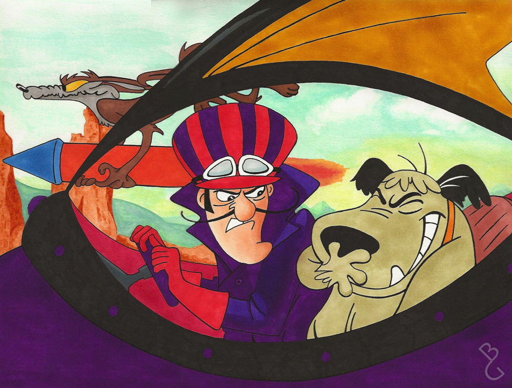 Smedley Wacky Racers Wacky Racers Dick Dastardley and Muttley by BronzeGroover on DeviantArt