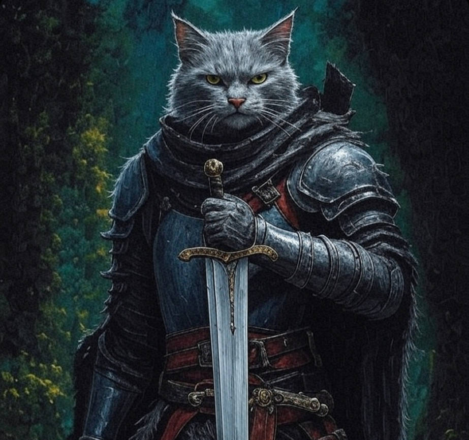 Knight Cat Rider Knight cat by Qruin on DeviantArt