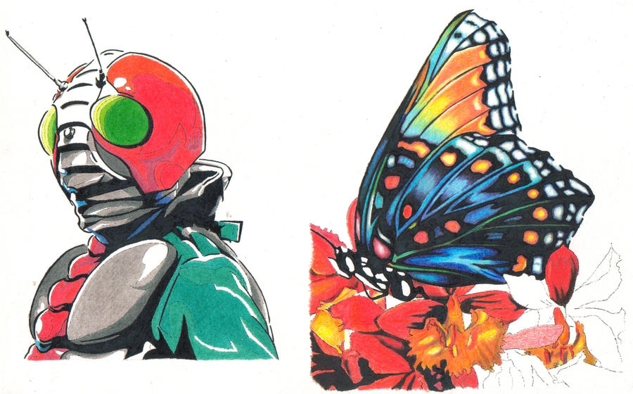 Kamen Rider N butterfly by Hornet-stripes on DeviantArt