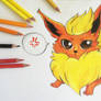 Drawing - Flareon