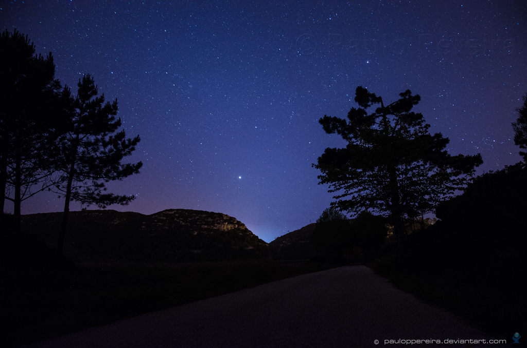 Starry sky night