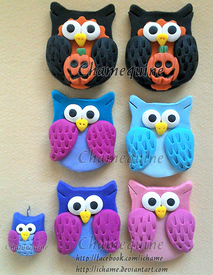 Polymer Clay: Owls