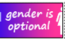 gender is optional