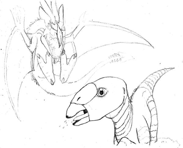 Pte'ra rough draft by The-Great-Stash on DeviantArt