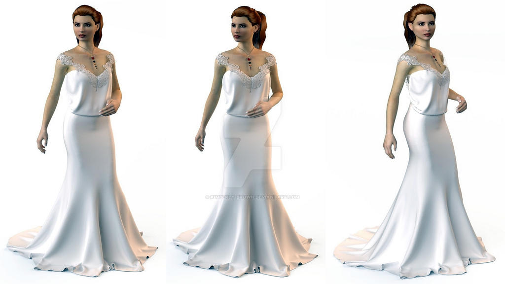 sims 3 formal dresses Elegant Lace Wedding Dress by Rubysim - The Exchange - Community
