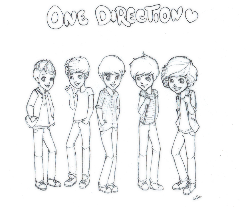 Images Of One Direction Coloring Pages