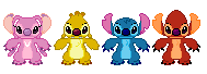 Pixels of Stitch and company