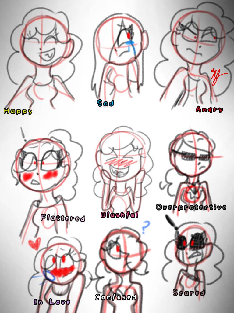 Expression Chart by lockspring-666 on DeviantArt