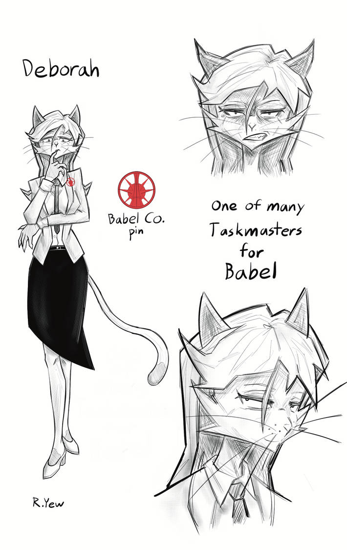 Absolution Duo (character concept art) Deborah by RaccoonYew on DeviantArt