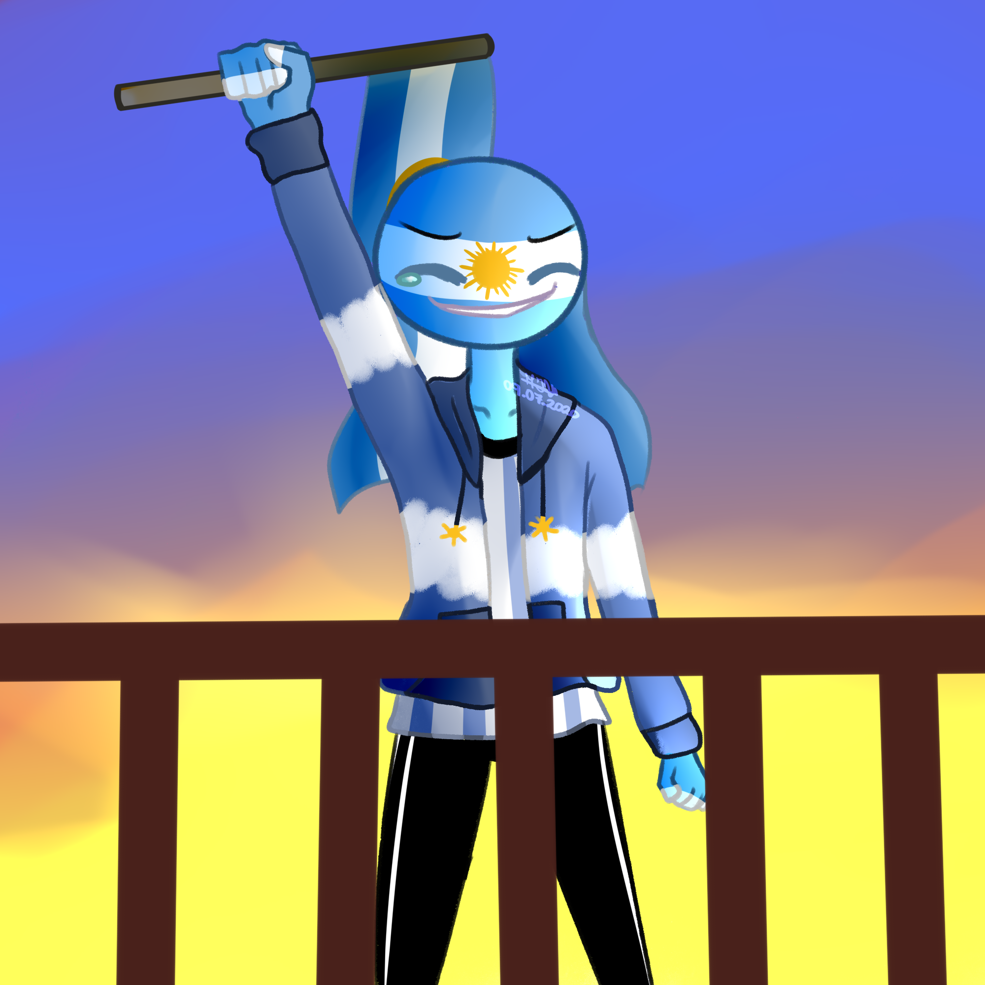 Countryhumans- a walk with argentina by MAODIX on DeviantArt
