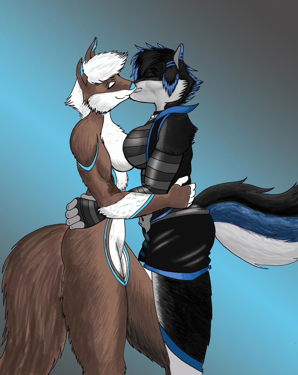 Commission: possumoverlord: Sagra and Mocha