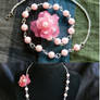 Pink Flower and Pearls