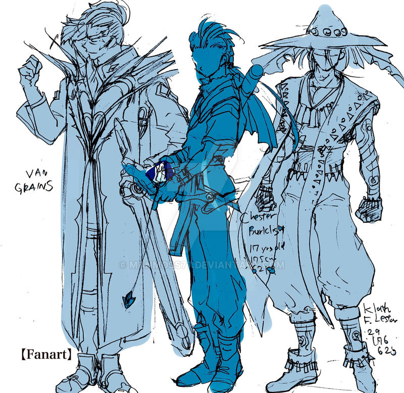 Character Fashion Sketch 1 for Fantasy Anime Game by Manmoss77 on DeviantArt