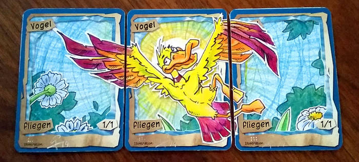 Token Vogel blau 02