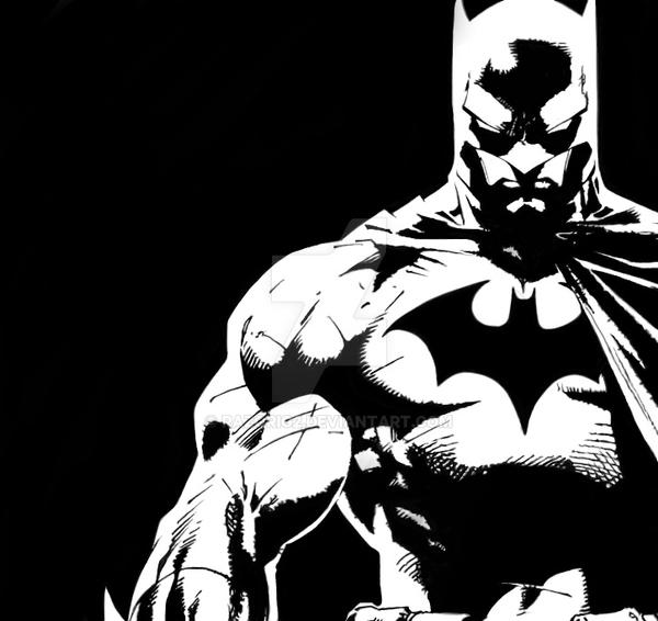Batman (Black N White) by razorig2 on DeviantArt