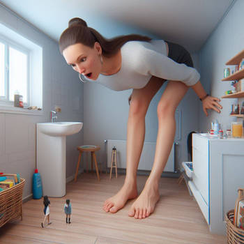 The Laundry Room Incident: Giantess Story 