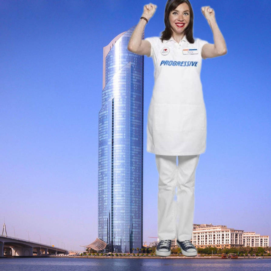 Giantess Flo (1) by ColossalGrace on DeviantArt