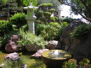 Japanese garden in Monaco