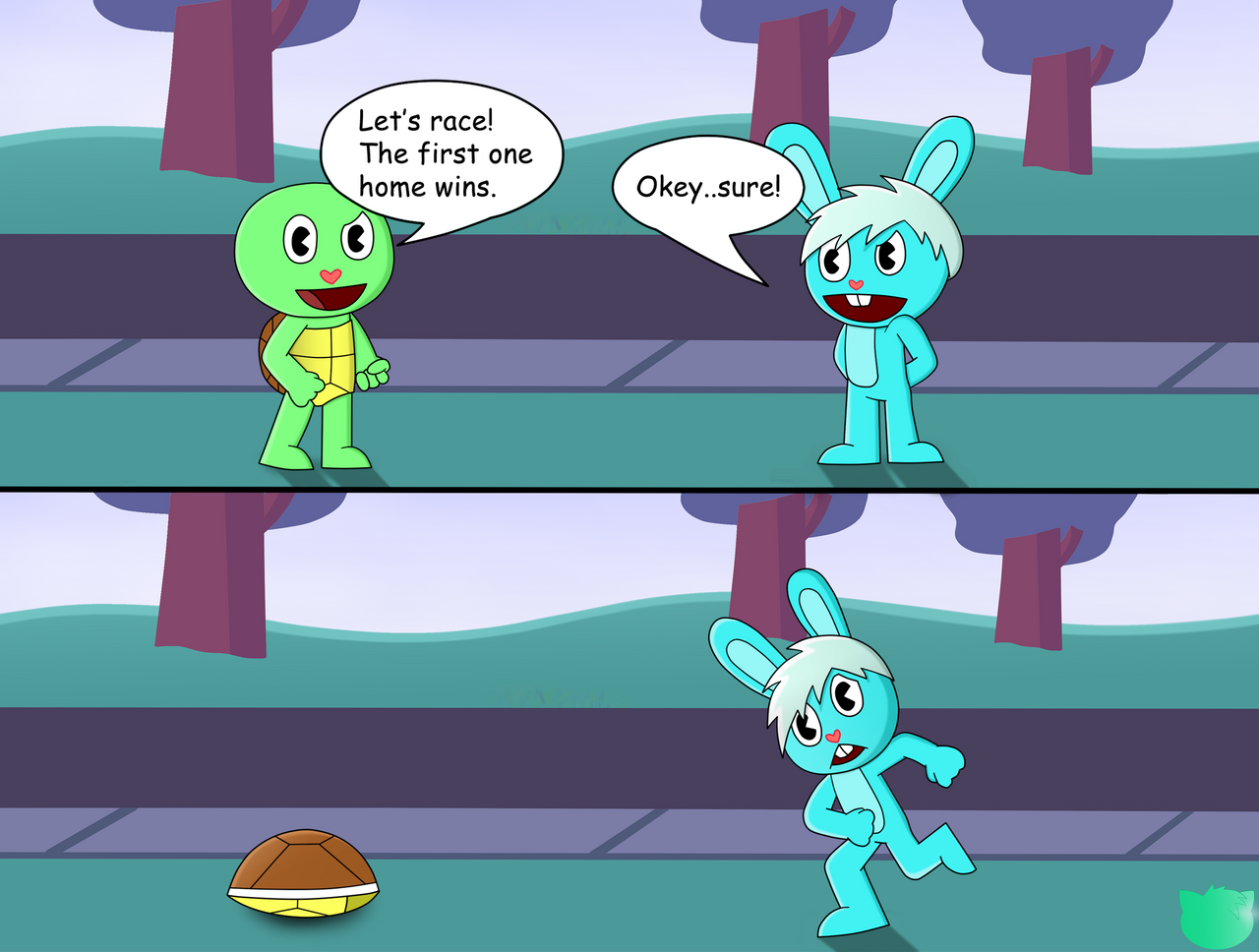 Turtle vs Rabbit by Xtianzarts on DeviantArt