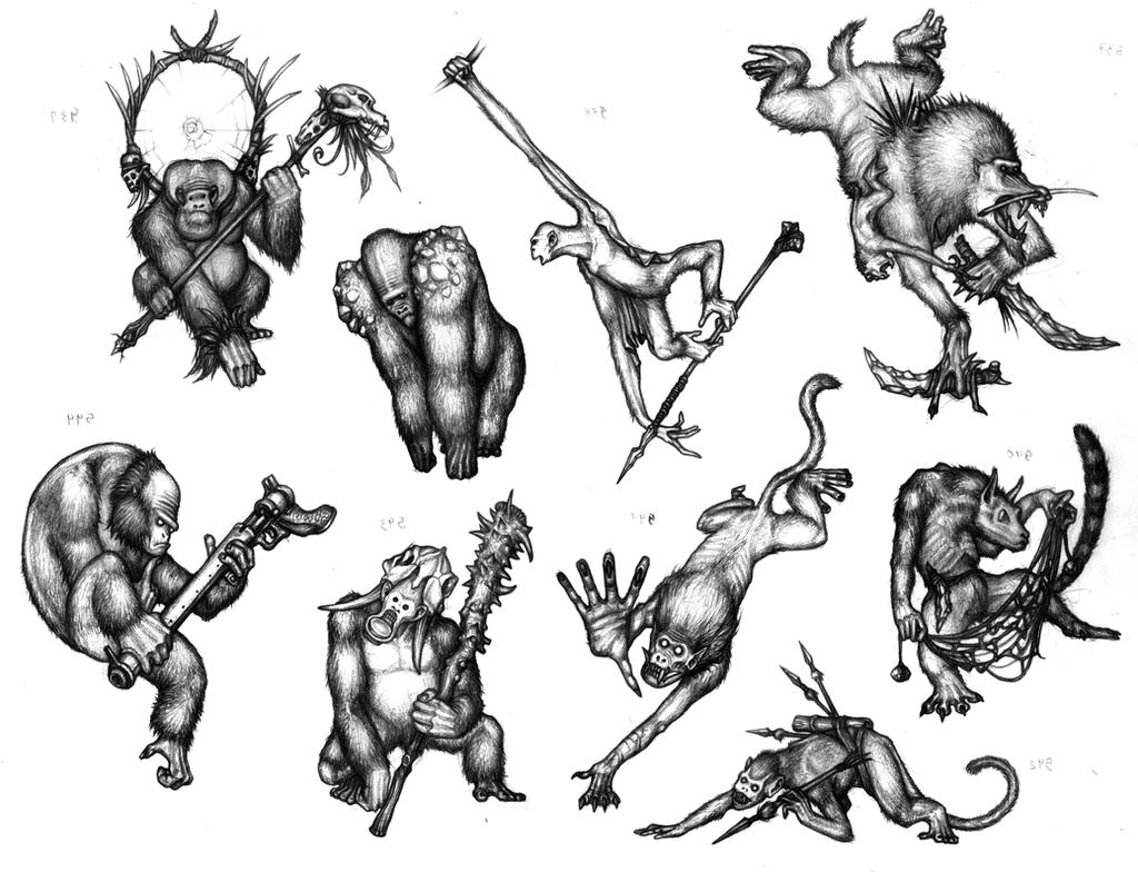 Savageish primate units