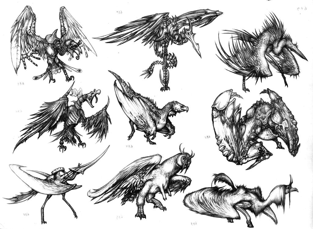 Giant birds... sort of things.