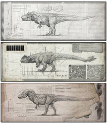 Tyrannosauroid Strains by Rodrigo-Vega