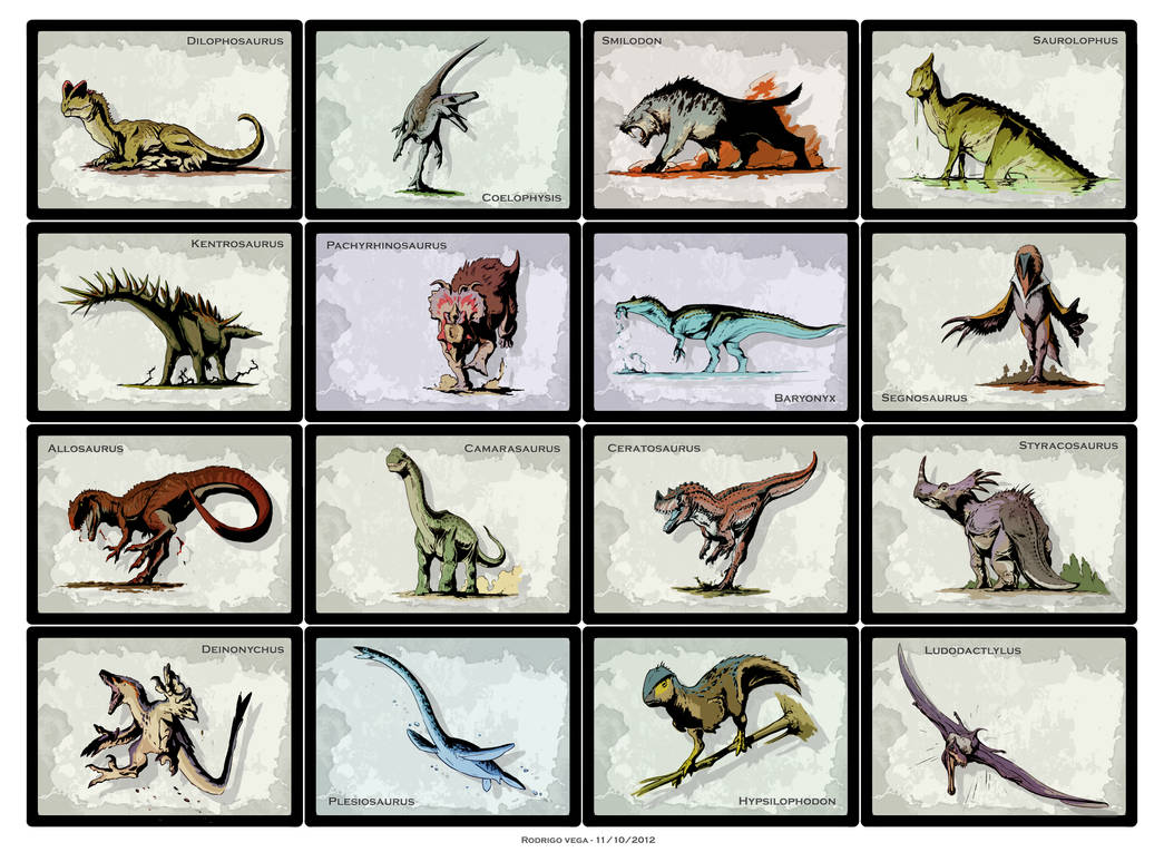 Dino Cards by Rodrigo-Vega on DeviantArt