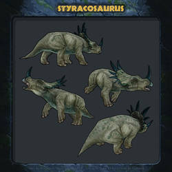 Jurassic Park: Revolution - Styracosaurus.