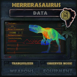 Jurassic Park Revolution's Herrerasaurus Animation