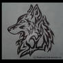 Tribal Wolf Design