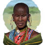 Masai artwork in photoshop.