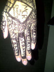 MCR hand doodles_band members