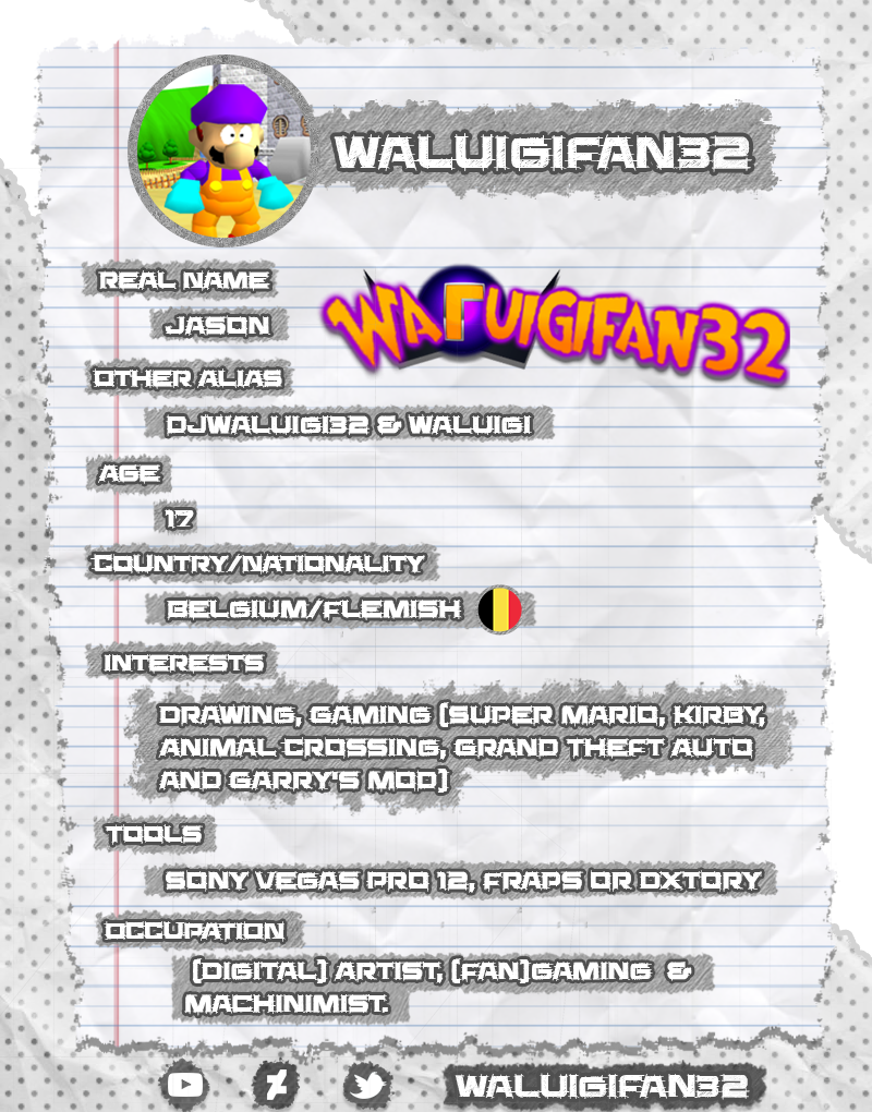 Waluigifan32's Sample Biodata (2017)