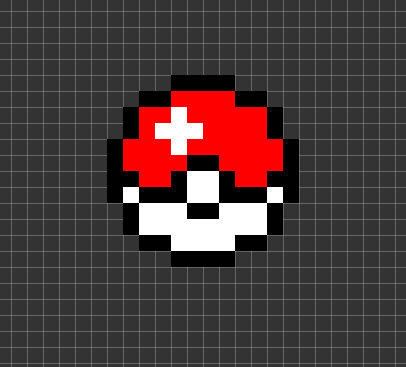 Pixilart - Pokeball sprite by Jackab0y