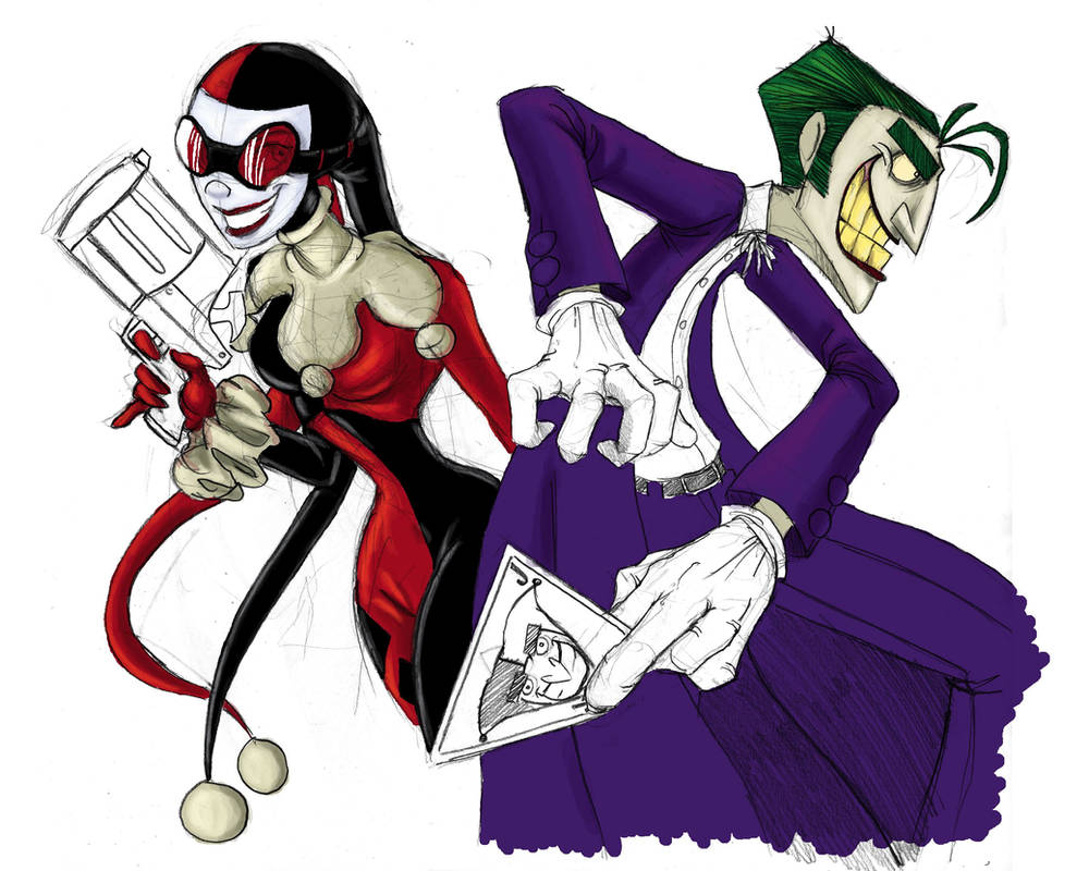 The Joker and Harley Quinn by darkmodifier on DeviantArt.