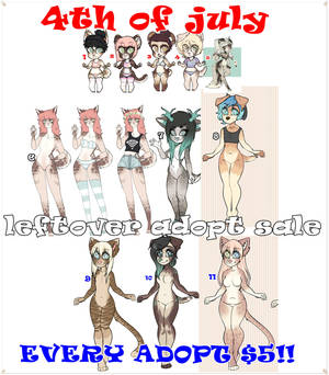 HUGE 4TH OF JULY LEFTOVER ADOPT SALE!!