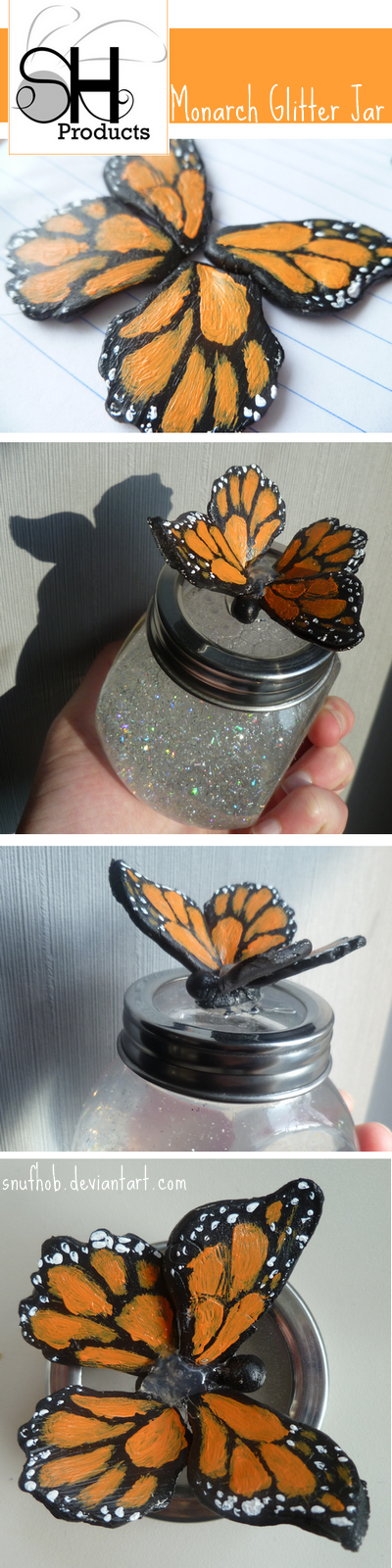 Monarch Glitter Jar.