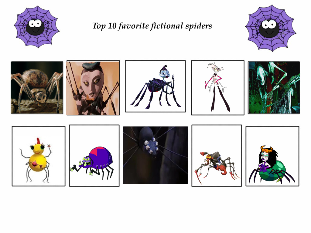 Famous Spiders Top 10 Favorite Spiders by mrskeletonman on DeviantArt