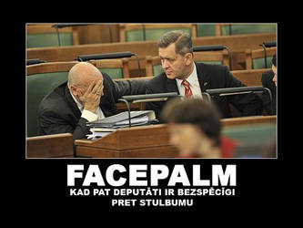 Ivars Godmanis facepalm