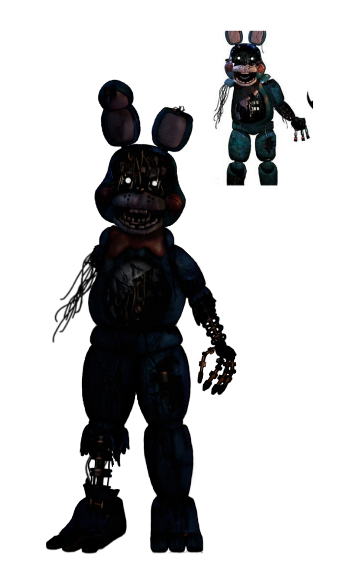 fnaf 2 edit fixed withered bonnie by karolcito99 on DeviantArt