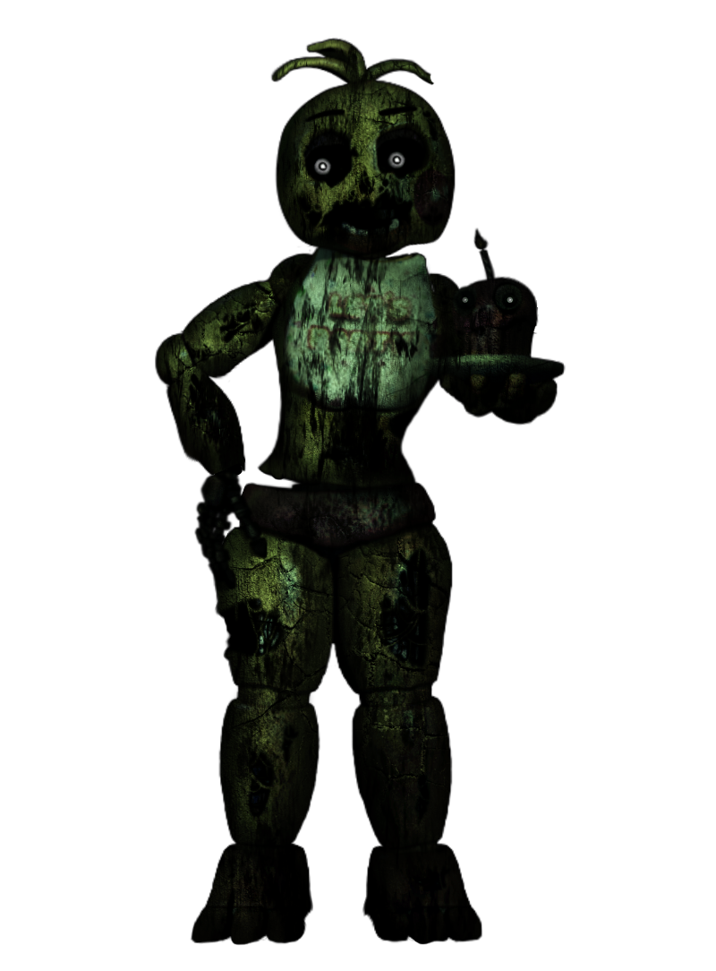 fnaf 3 phantom toy chica v1,OLD EDIT by karolcito99 on DeviantArt