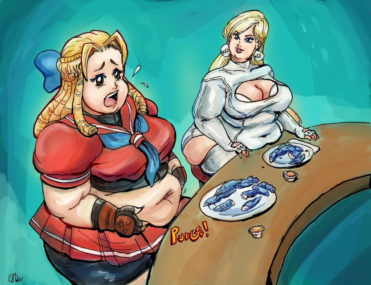 Karin and Emma Frost vs Fattening Blue Chicken